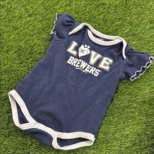 MLB Navy and White Kids Bodysuit